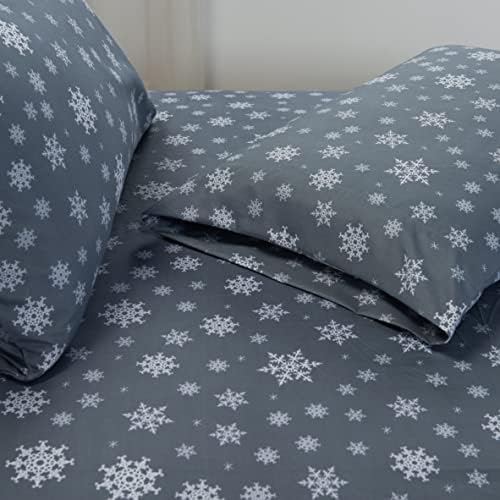 Elegant Comfort Luxury Soft Bed Sheets Holiday Pattern 4-Piece Set