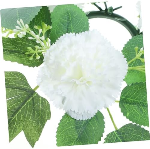 ABOOFAN Artificial Flower Candle Ring Wreath for Weddings