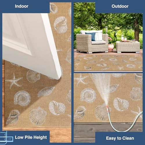 Carmel Indoor Outdoor Power Loomed Synthetic Blend Area Rug