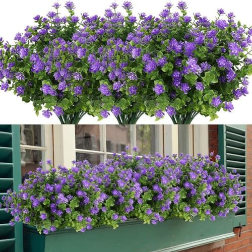 WANYANG 14 Bundle Artificial Flowers for Outdoor Use