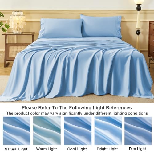 HCORA Bamboo Viscose Pillowcases Set of 2 - 600 Thread Count Cooling