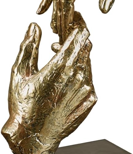 Touch of Class Loving Hands Table Sculpture - Gold