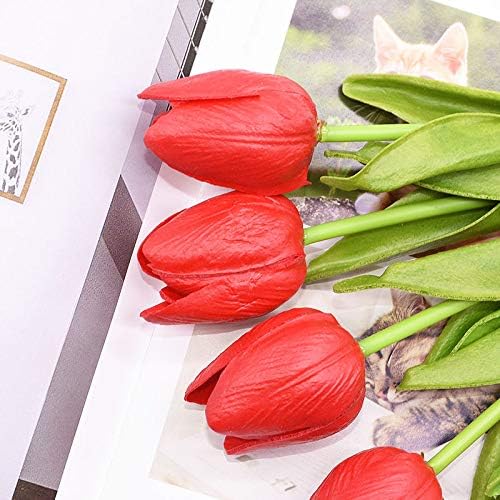 NevStp 10PCS Multicolor Real Touch Tulip Artificial Bouquet