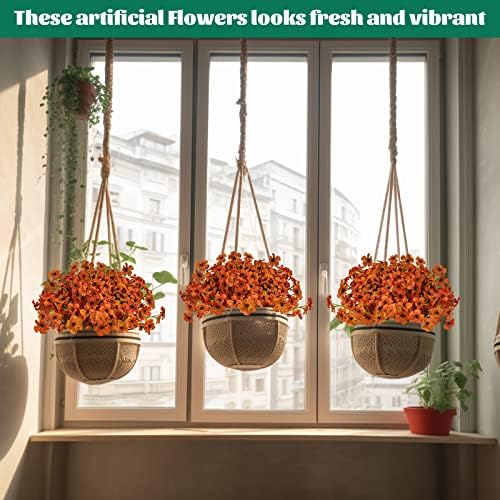 Lnoicy 24 Pcs Artificial Flowers for Home and Garden