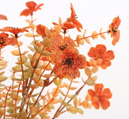 8pcs Fall Flowers Artificial Outdoor Decor Set