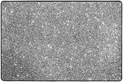VIGTRO Silvery Glittering Non-Slip Area Rug 36x24 1