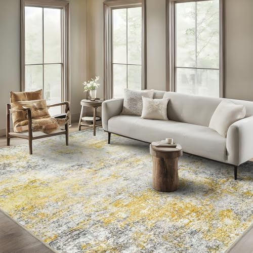 RUUGME Washable Abstract 8X10 Area Rug