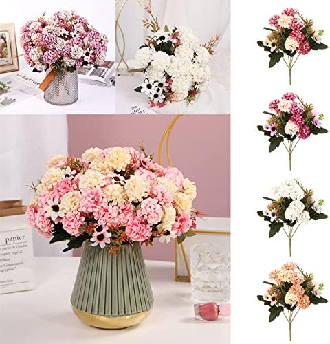 Artificial Hydrangea Bouquet for Outdoor Decor