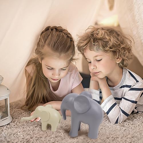 FewSkoy Mom and Baby Elephant Statues Home Decor