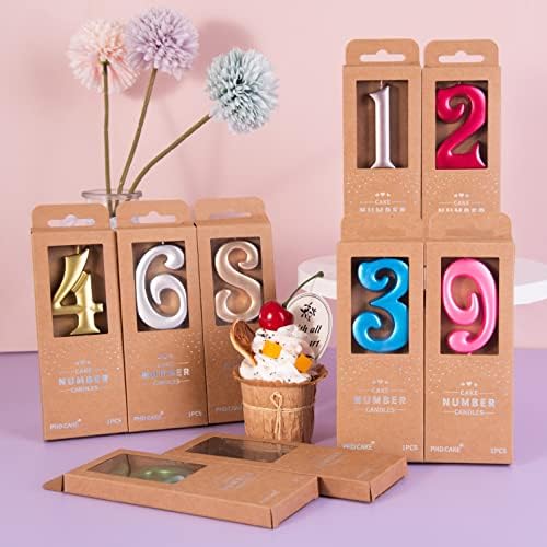 PHD CAKE 276 Inch Black 3 Number Birthday Candles 1