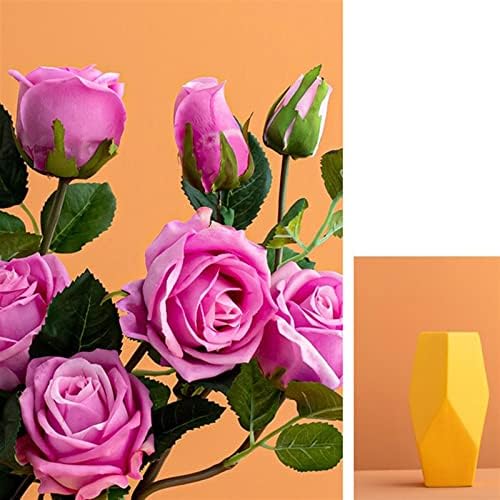 Artificial Flower Bouquet Set with Modern Vase