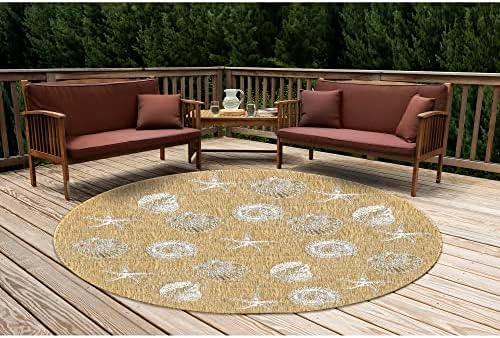 Carmel Indoor Outdoor Power Loomed Synthetic Blend Area Rug