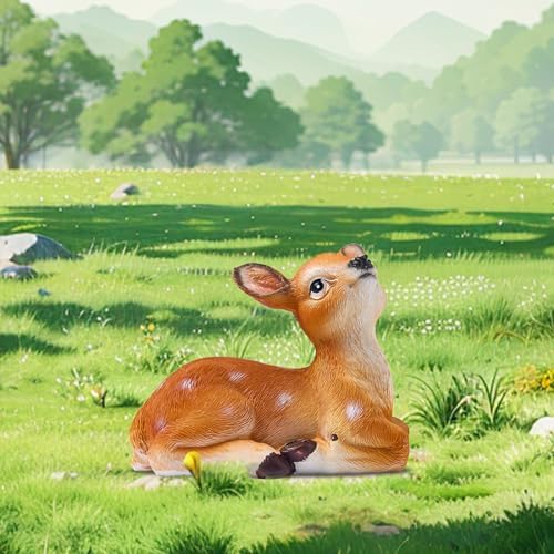 Artpaul Sika Deer Resin Statue Home Decor Accent 1