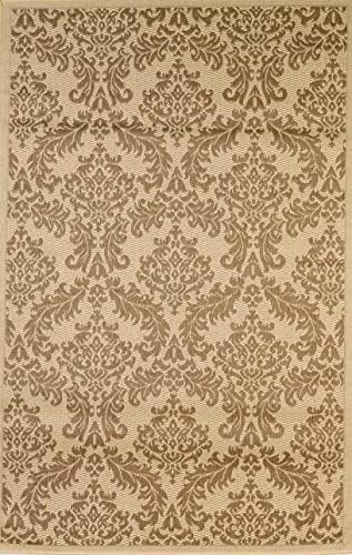 Msrugs 4x6 Flatweave Grandeur Beige Gold Area Rug