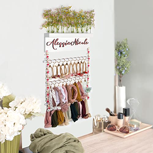 Personalized Baby Girl Hair Bow Holder Organizer
