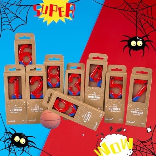 PHD CAKE Spider Number 6 Birthday Candle 276 Inch