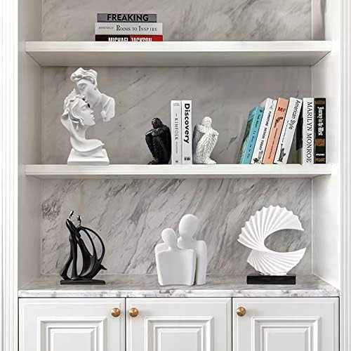 Yahu Lando Modern White Resin Kiss Statues