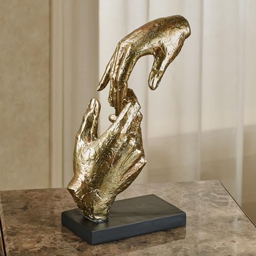 Touch of Class Loving Hands Table Sculpture - Gold