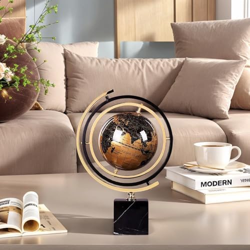 Modern Marble and Metal Sculpture Decor