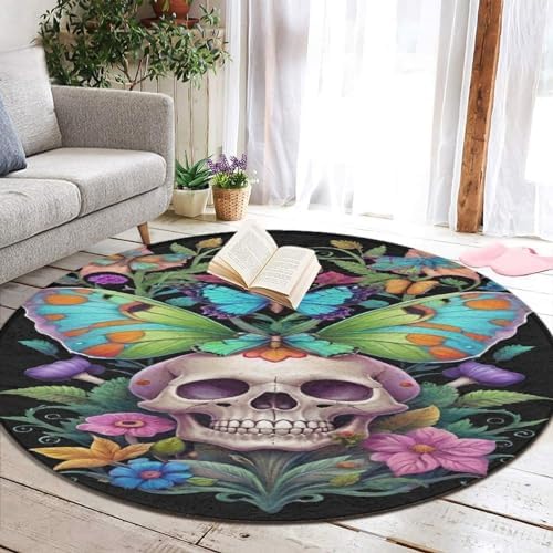 Modern Soft Round Area Rug with Anti-Slip Design 1