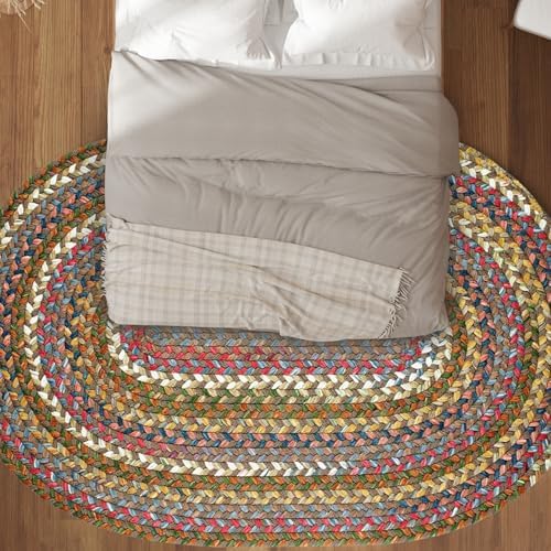 Rhody Rug Country Jewel CJ35 7 x 9 Oval Braided Area Rug 1