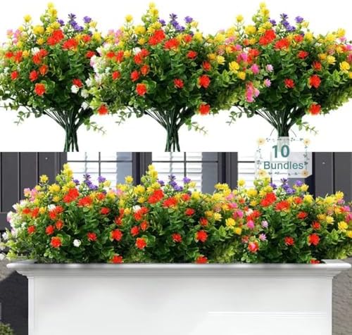 WANYANG 14 Bundle Artificial Flowers for Outdoor Use