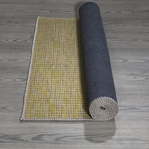 Ottomanson 27 x 6 Yellow Cotton Area Rug