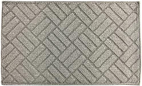 Better Home Basket Woven Pattern Rug 17 x 28 Grey