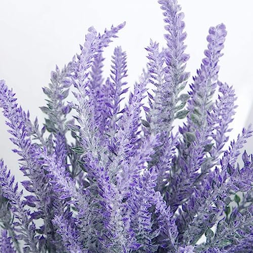 Muzlee Artificial Lavender Flowers 9 Bundles for Decor