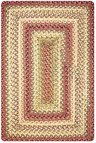 Homespice Red Braided Outdoor Rug 20x30 Inches 1