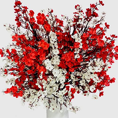 Niuniufine 4Bundles Babys Breath Artificial Flowers for Wedding Decor