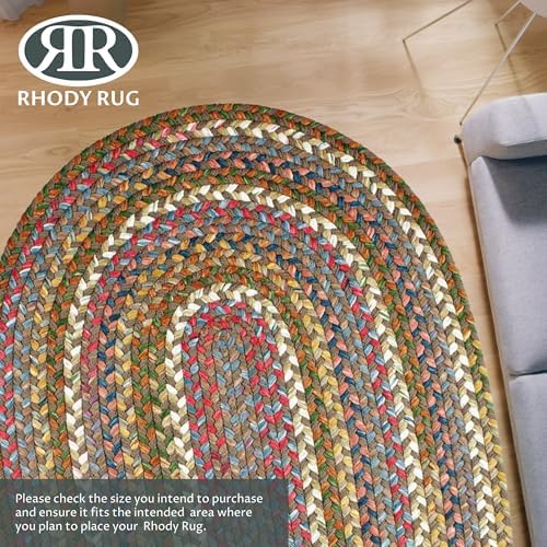 Rhody Rug Country Jewel CJ35 7 x 9 Oval Braided Area Rug 1