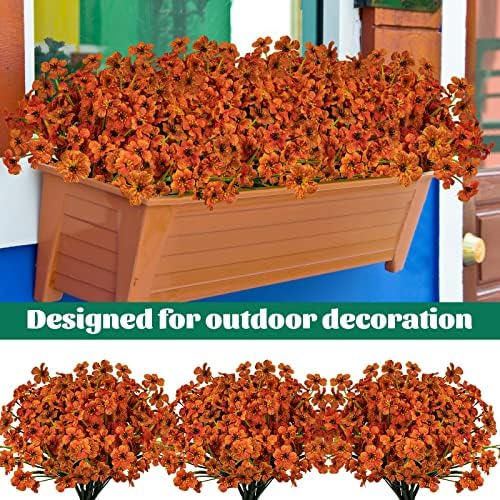 Lnoicy 24 Pcs Artificial Flowers for Home and Garden