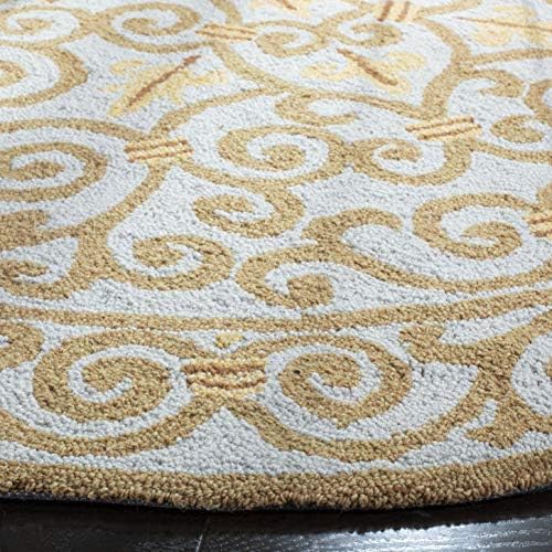 Safavieh Chelsea 3 Round Light Blue Wool Area Rug 1