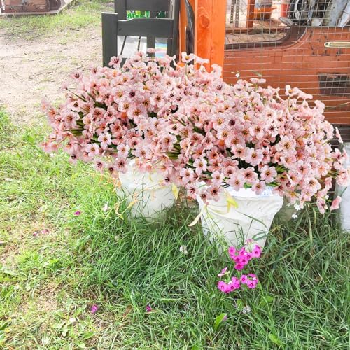 Uieke 72 Bundle Artificial Flowers Set Pink 1