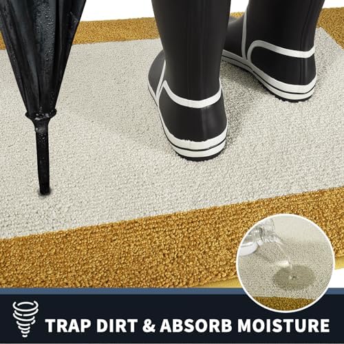 PURRUGS Dirt Trapper Door Mat 24x84 Non-Slip Washable