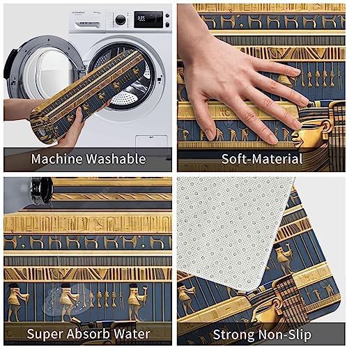 Egyptian Pharaonic Fresco Floor Mat for Home and Office