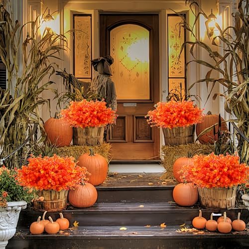 SITUMEIZI 8 Bundle Artificial Flowers for Autumn Decor