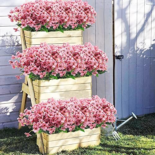Uieke 72 Bundle Artificial Flowers Set Pink 1