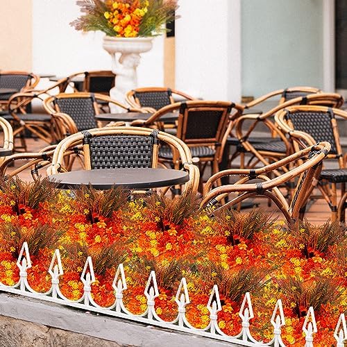 20 Bundles Artificial Fall Flowers for Thanksgiving Decor