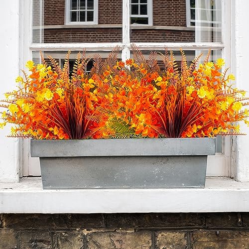 20 Bundles Artificial Fall Flowers for Thanksgiving Decor