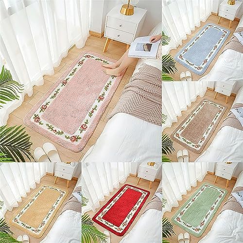 Apioiqa Red Rose Shaggy Area Rug 1771x4921 Inch