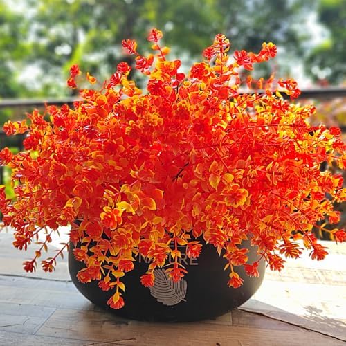 Grunyia Fall Artificial Flowers 12 Bundles UV Resistant