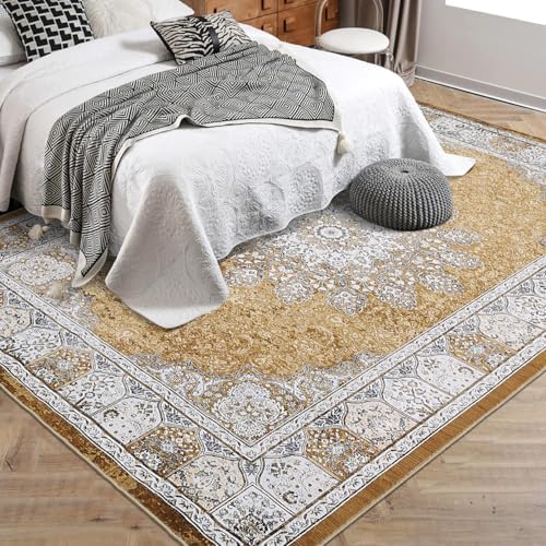 GarveeHome 5x7 Vintage Floral Area Rug