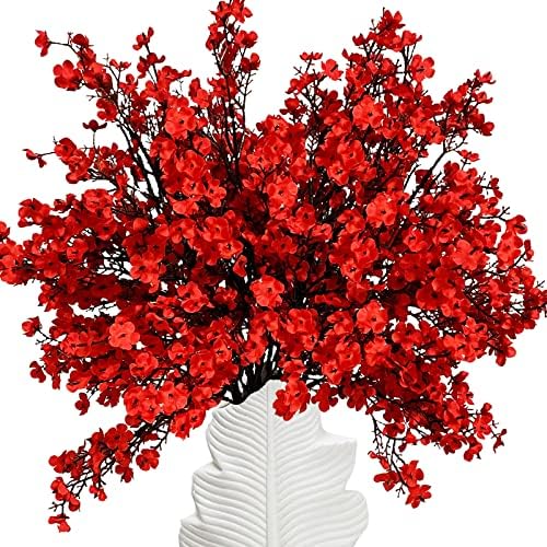 Niuniufine 4Bundles Babys Breath Artificial Flowers for Wedding Decor