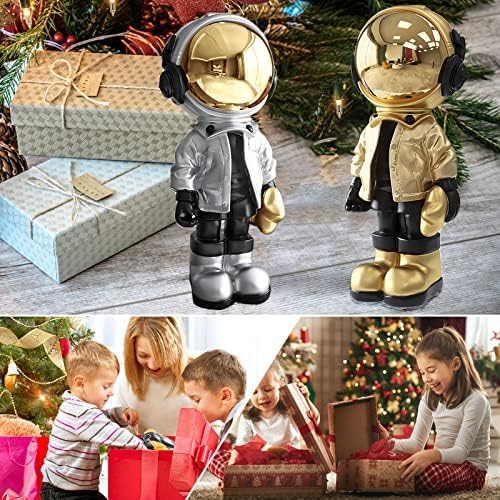 Dosker Silver Astronaut Statue Spaceman Figurine