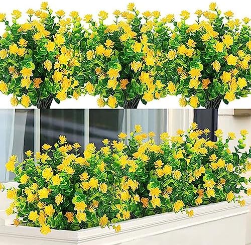 CYANLUX Realistic Artificial Boxwood Flowers 12 Pack