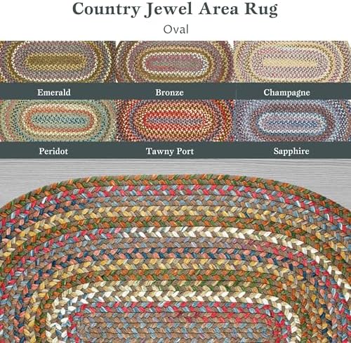 Rhody Rug Country Jewel CJ35 Bronze 2 x 3 Oval Area Rug