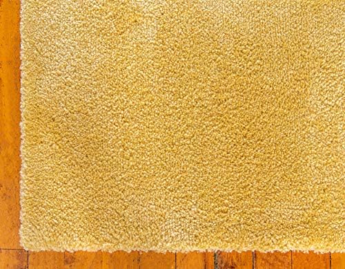 Unique Loom Yellow Area Rug 10x13 Rectangle