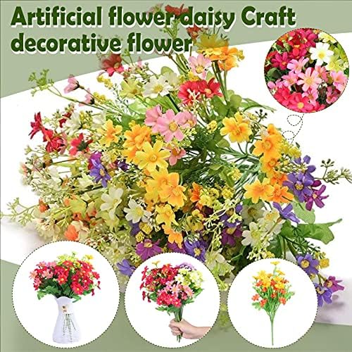 Weazifeur Artificial Daisy Flowers Multicolor UV Resistant